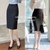 Chân váy công sở nữ bút chì Umi ôm dáng, xanh than-đen, xẻ tà sau - 128.000đ 5