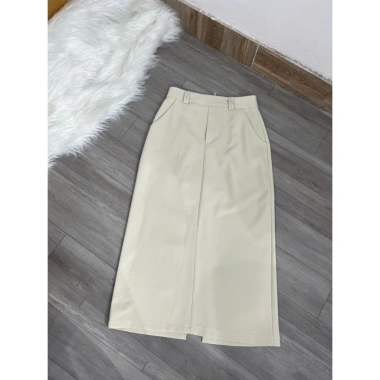 Chân váy công sở nữ HANA bút chì xẻ sau kèm đai ngẫu nhiên - Giảm giá, chỉ 195.000đ