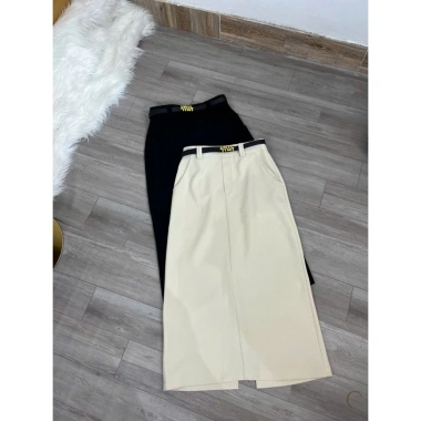 Chân váy công sở nữ HANA bút chì xẻ sau kèm đai ngẫu nhiên - Giảm giá, chỉ 195.000đ