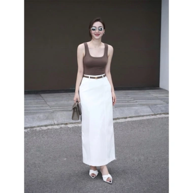Chân váy công sở nữ HANA bút chì xẻ sau thanh lịch - Giá chỉ 180.000đ