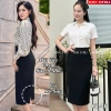 Chân váy công sở ôm dài cạp cao, 2 túi chéo, xẻ sau bút chì, vải tuyết mưa cao cấp - tôn dáng siêu đẹp 7