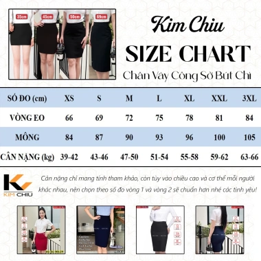 Chân váy công sở ôm dài cạp cao, 2 túi chéo, xẻ sau bút chì, vải tuyết mưa cao cấp - tôn dáng siêu đẹp