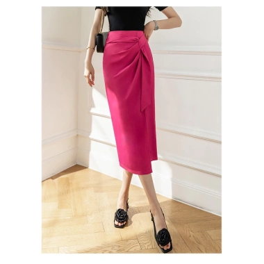 Chân váy công sở SuSu xẻ trước dáng bút chì, phối nơ sang chảnh - giảm giá 180.900 đồng