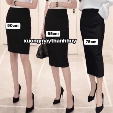 Chân váy công sở UMI co giãn kiểu bút chì Hàn Quốc - Đa độ dài, giá chỉ 120.000₫