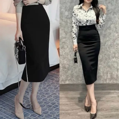Chân váy công sở UMI co giãn kiểu bút chì Hàn Quốc - Đa độ dài, giá chỉ 120.000₫