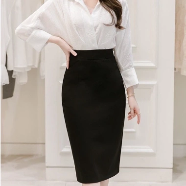 Chân váy công sở xẻ tà sau Umi bút chì co giãn ôm dáng - Giá chỉ 99.000₫ 8