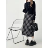 Chân váy dạ caro dáng bút chì midi 3 màu Ulzzang, có bigsize, giảm còn 89.000₫ 2