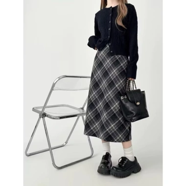 Chân váy dạ caro dáng bút chì midi 3 màu Ulzzang, có bigsize, giảm còn 89.000₫ 2