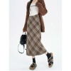 Chân váy dạ caro dáng bút chì midi 3 màu Ulzzang, có bigsize, giảm còn 89.000₫ 4