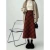 Chân váy dạ caro dáng bút chì midi 3 màu Ulzzang, có bigsize, giảm còn 89.000₫ 9