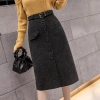 Chân váy dạ công sở đen size L - Giá ưu đãi 295k, giao nhanh 10-12 ngày 5
