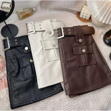 Chân váy da dáng A 2 lớp, lót vải, 3 màu - Giá chỉ 225.000 (TLB#1.001) 4 Chân váy da dáng A 2 lớp, lót vải, 3 màu - Giá chỉ 225.000 (TLB#1.001) 4