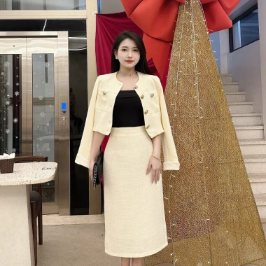 Chân váy dạ thu đông Oxatyl V84 cao cấp – Vải dày mềm mịn, 2 lớp lót, chỉ 295k