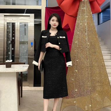 Chân váy dạ thu đông Oxatyl V84 cao cấp – Vải dày mềm mịn, 2 lớp lót, chỉ 295k