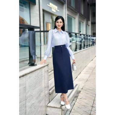 Chân Váy Dài 90cm 2 Lớp Vitex Khóa Trước Túi 2 Bên CHIBECLOTHES CV63 Ưu Đãi 212.290₫ 3