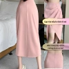 Chân váy dài bút chì ôm cạp chéo đính hạt ngọc OXATYL V25 - Giá chỉ 195.000₫ 4