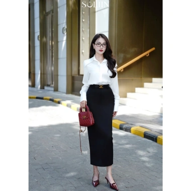 Chân Váy Dài Bút Chì Tôn Eo SOLIIN Thời Trang Công Sở Thanh Lịch Giá Giảm 617k 7