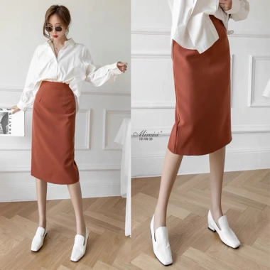 Chân váy dài công sở BIG SIZE C109 xẻ sau - Giá giảm 150k, chất liệu thoáng mát