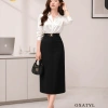 Chân váy dài công sở bút chì SUTANI V56 2 lớp 80cm - Sang trọng, giá 195k 3