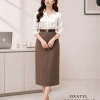 Chân váy dài công sở bút chì SUTANI V56 2 lớp 80cm - Sang trọng, giá 195k 9