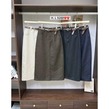 Chân váy dài công sở QCL1 MS289.288 kèm đai - Giá ưu đãi 349.000₫