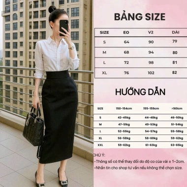 Chân Váy Dài CVD04 Dáng Ôm Công Sở Sang Trọng Xẻ Sau Thiết Kế Cách Điệu 285.000₫ 7