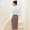 Chân váy dài nữ 25CVW-260 Thái Hòa cao cấp dáng bút chì nâu 2 lớp giá 276.000đ 4
