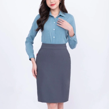 Chân váy dài nữ CVW‑R01 Thái Hòa cotton mềm mại, vải trơn 1 lớp, đa màu thời thượng - Giá chỉ 193.500₫