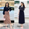 Chân váy dài xẻ tà sau dáng suông chữ A, cá tính sang trọng, giảm còn 126.133₫ 5