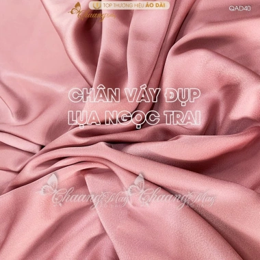 Chân váy đầm đụp áo dài cách tân lụa Ngọc Satin xòe rộng tiệc QAD40 giá 307.627 VND