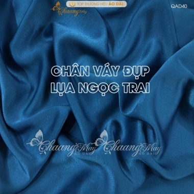 Chân váy đầm đụp áo dài cách tân lụa Ngọc Satin xòe rộng tiệc QAD40 giá 307.627 VND