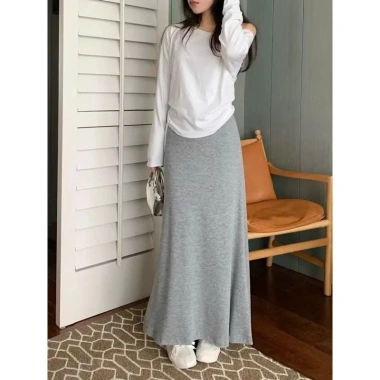 Chân váy đuôi cá dài ôm body chất nhung co giãn, Hàn Quốc sang trọng, 129k
