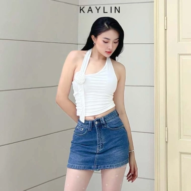 Chân váy jean KAYLIN basic N1.971 - trẻ trung, giảm giá 23% chỉ 430.000 VND