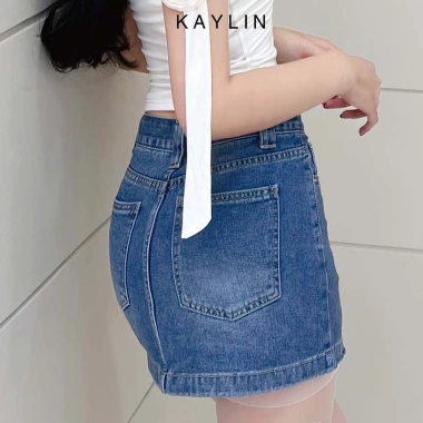 Chân váy jean KAYLIN basic N1.971 - trẻ trung, giảm giá 23% chỉ 430.000 VND