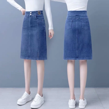 Chân váy jean phong cách Hàn Quốc chất đẹp, chỉ 199.000 VND giảm từ 244.770 VND