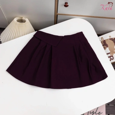 Chân Váy Kaki Bé Gái Xòe Xếp Ly Co Giãn Mềm Mát, Quần Chip, Váy Xinh Đi Học và Chơi 9