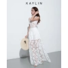 Chân Váy KAYLIN Faye Skirt tuyết hoa 2 lớp lưới hoa nhẹ nhàng BST Hè 2.025 - 420.000 VND