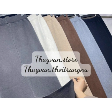 Chân váy len bút chì dài chuẩn Quảng Châu, giá chỉ 199k, phong cách thanh lịch 4