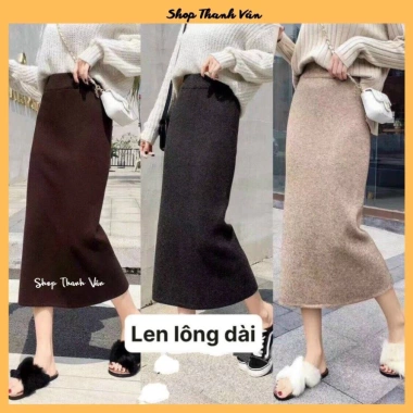 Chân váy len bút chì xẻ sau dài 75cm - Giá chỉ 168.000đ, khuyến mãi hấp dẫn 4