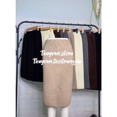 Chân váy len lông mịn dáng ôm bút chì 60‑95cm – Giá chỉ 175.000₫, chuẩn Quảng Châu 2