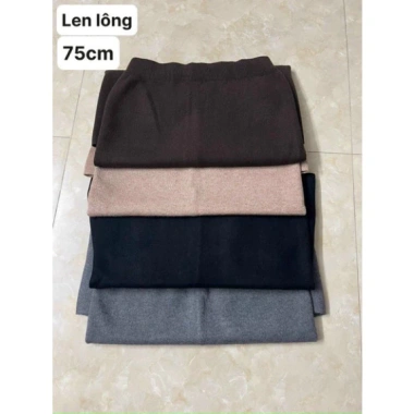 Chân váy len trơn bút chì xẻ sau dài 75cm - Giá chỉ 175.000, ưu đãi mùa thu 2