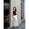 Chân Váy Lụa Mio Lady Cạp Ngang Rốn Dáng Dài Đuôi Cá Nhẹ Hai Lớp - Giá 329k 2