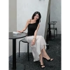 Chân Váy Lụa Mio Lady Cạp Ngang Rốn Dáng Dài Đuôi Cá Nhẹ Hai Lớp - Giá 329k 5