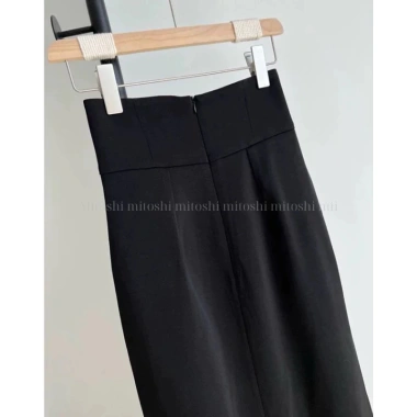 Chân Váy Midi Dài Bút Chì Cạp Cao Che Bụng Tôn Dáng, Vải Tuyết Mưa Cầu Vồng Đậm Mềm Mịn - Giá chỉ 295k