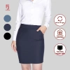 Chân váy midi nữ Thái Hòa cotton vải trơm dáng bút chì ôm body, giá ưu đãi 195.650₫ 4