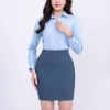 Chân váy midi nữ Thái Hòa cotton vải trơm dáng bút chì ôm body, giá ưu đãi 195.650₫ 7