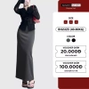 Chân váy nỉ len dài cạp chun xẻ tà sau BIGSIZE Banamo Sài Gòn Giá chỉ 139k