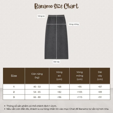 Chân váy nỉ len dài cạp chun xẻ tà sau BIGSIZE Banamo Sài Gòn Giá chỉ 139k 3 Chân váy nỉ len dài cạp chun xẻ tà sau BIGSIZE Banamo Sài Gòn Giá chỉ 139k 3