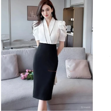 Chân Váy Nữ Công Sở Cao Cấp Chéo Nhật 2 Lớp - Thiết Kế Thanh Lịch Giá 204.800₫ 2