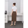 Chân váy nữ công sở LALULILL dáng đứng 78cm xẻ trước đính hàng cúc Giá 319.000₫ 6